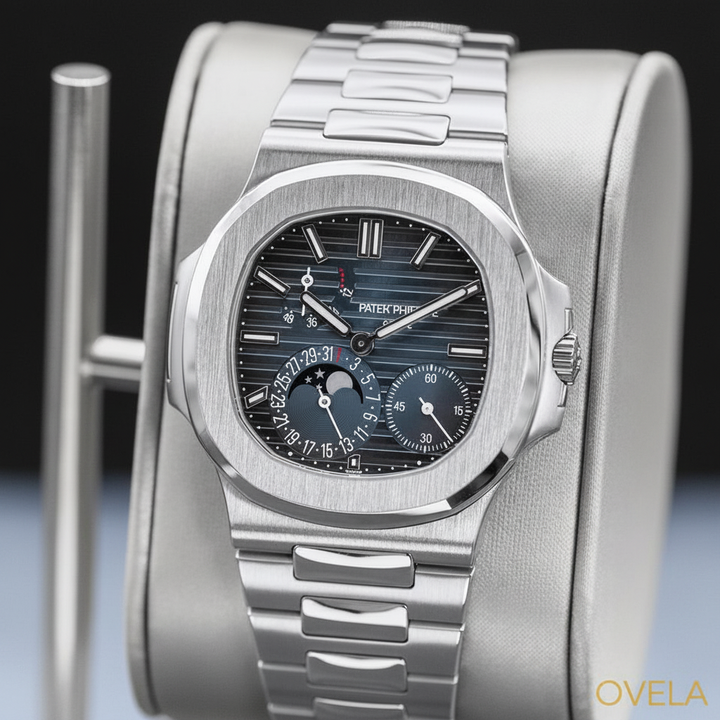 Patek Philippe Nautilus 5740/1G — Acier | Cadran Bleu | Phase de Lune