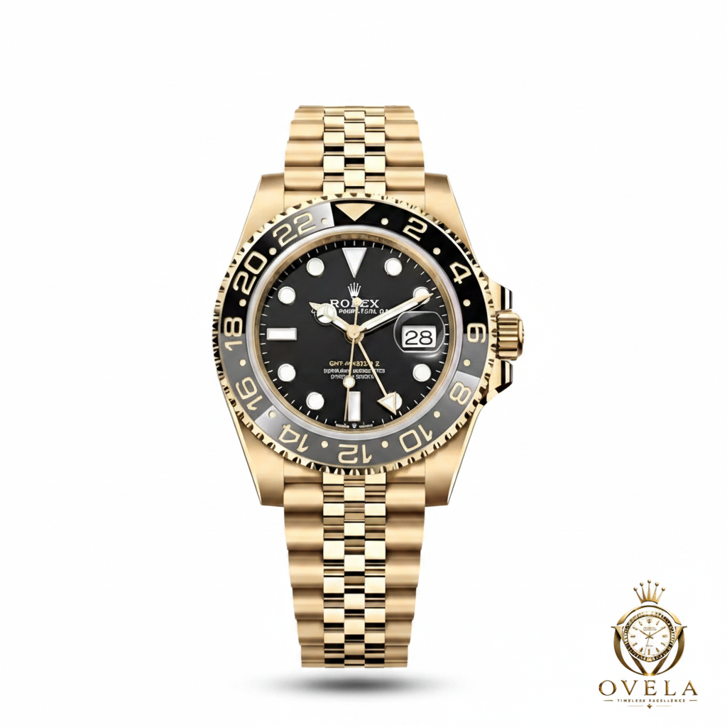 GMT Or/Noir - Fond blanc + OVELA