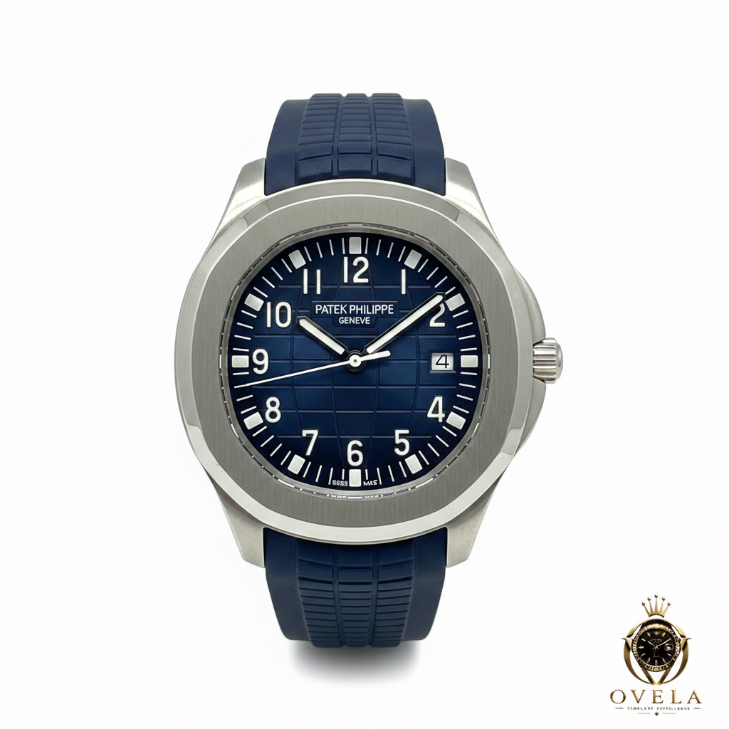 Patek Philippe Aquanaut - Gros plan cadran bleu