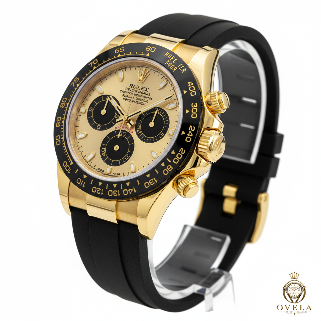 Daytona Doré - Côté pushers avec logo OVELA