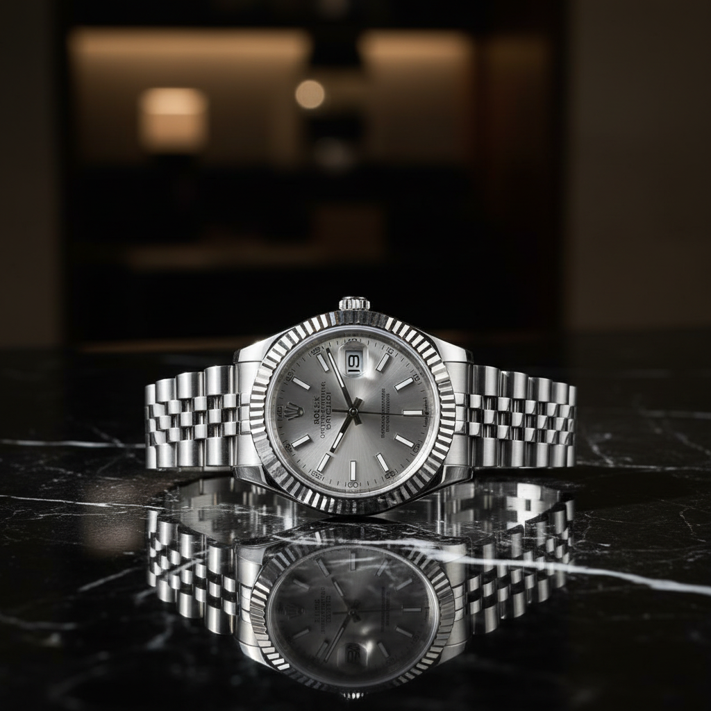 Rolex Datejust marbre noir