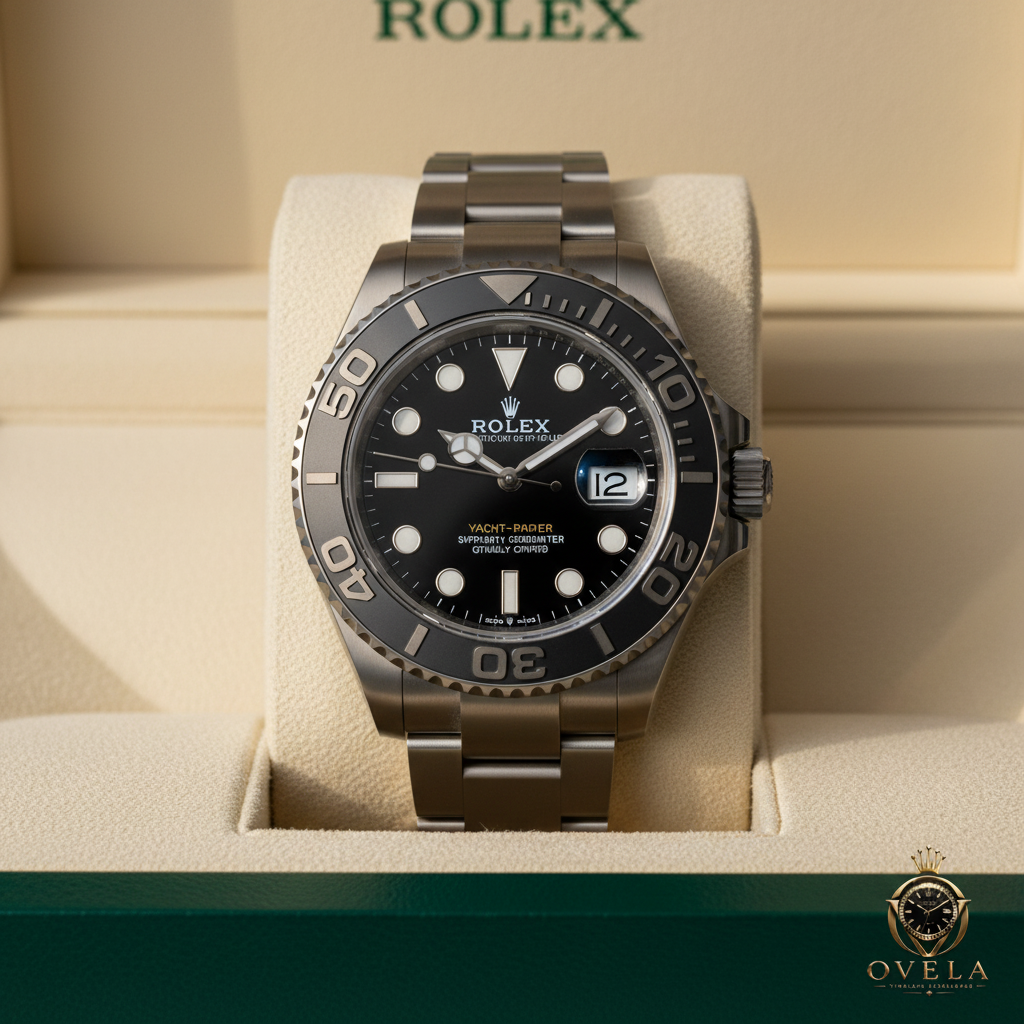 Rolex Yacht-Master Titanium - Boîte face avec logo OVELA