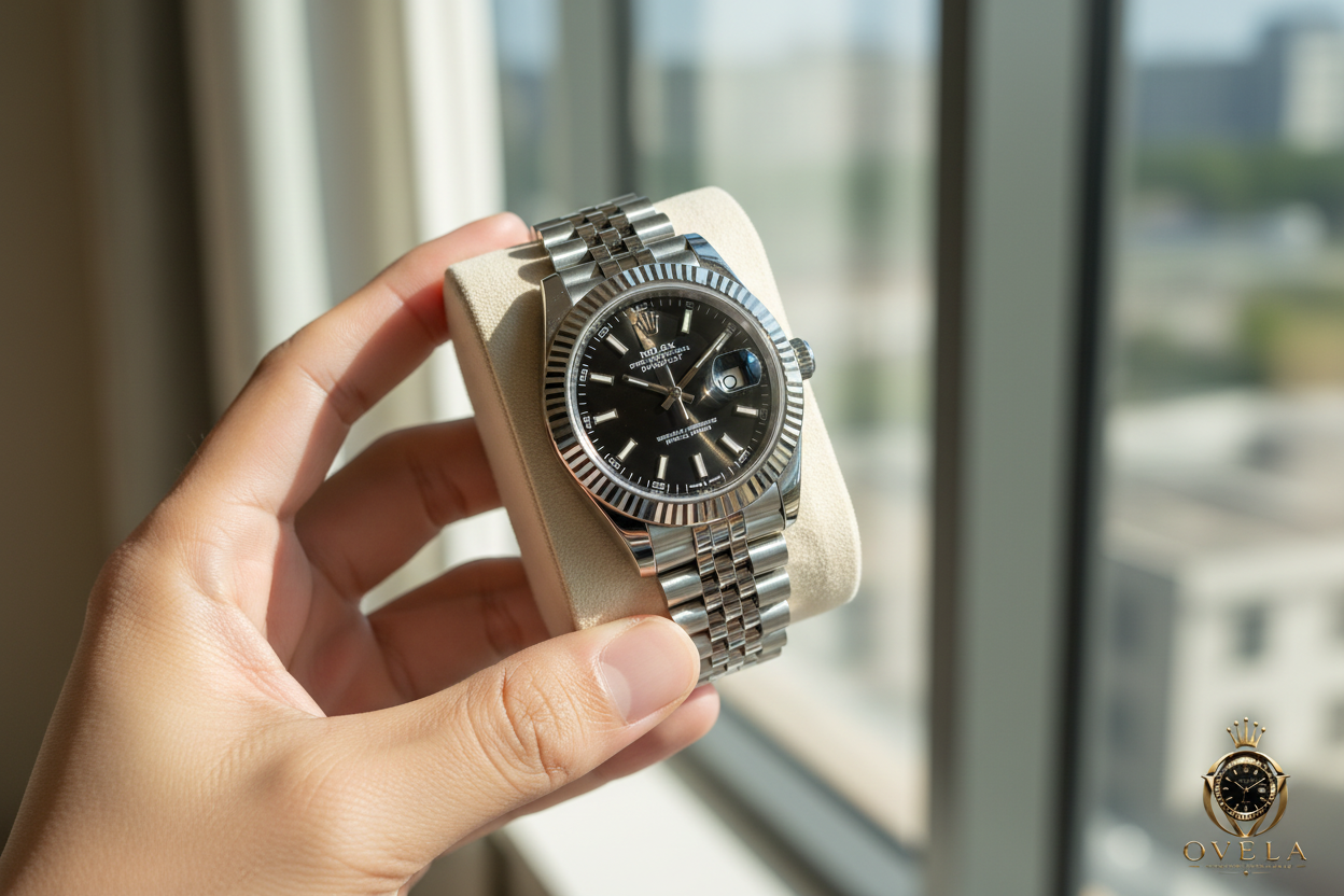 Rolex Datejust Acier – Cadran Noir Bracelet Jubilee