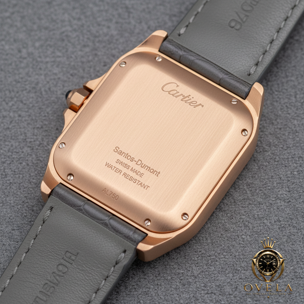 Cartier Santos-Dumont - Dos boîtier avec logo OVELA
