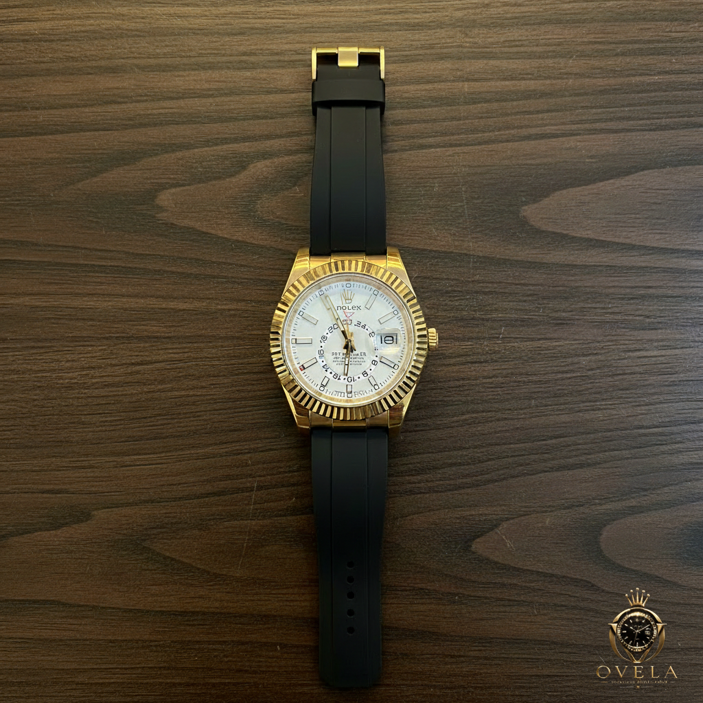Rolex Sky-Dweller - Bois avec logo OVELA