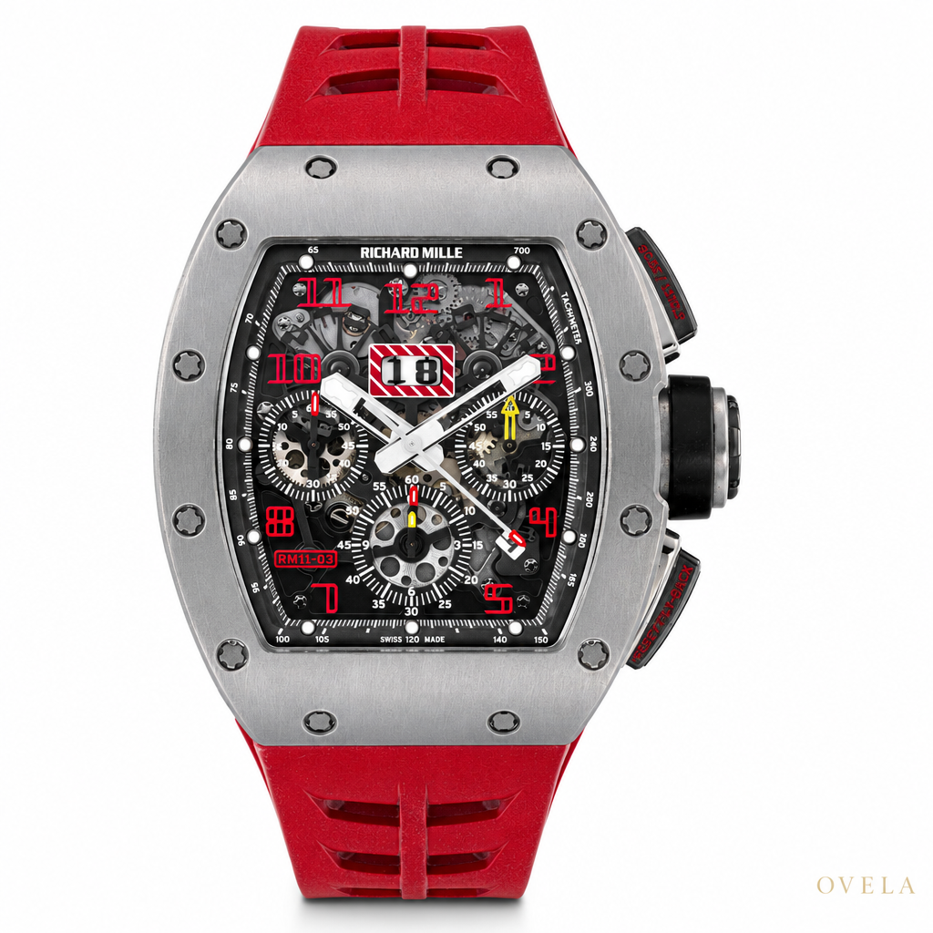 Richard Mille RM11-03 titane fond blanc
