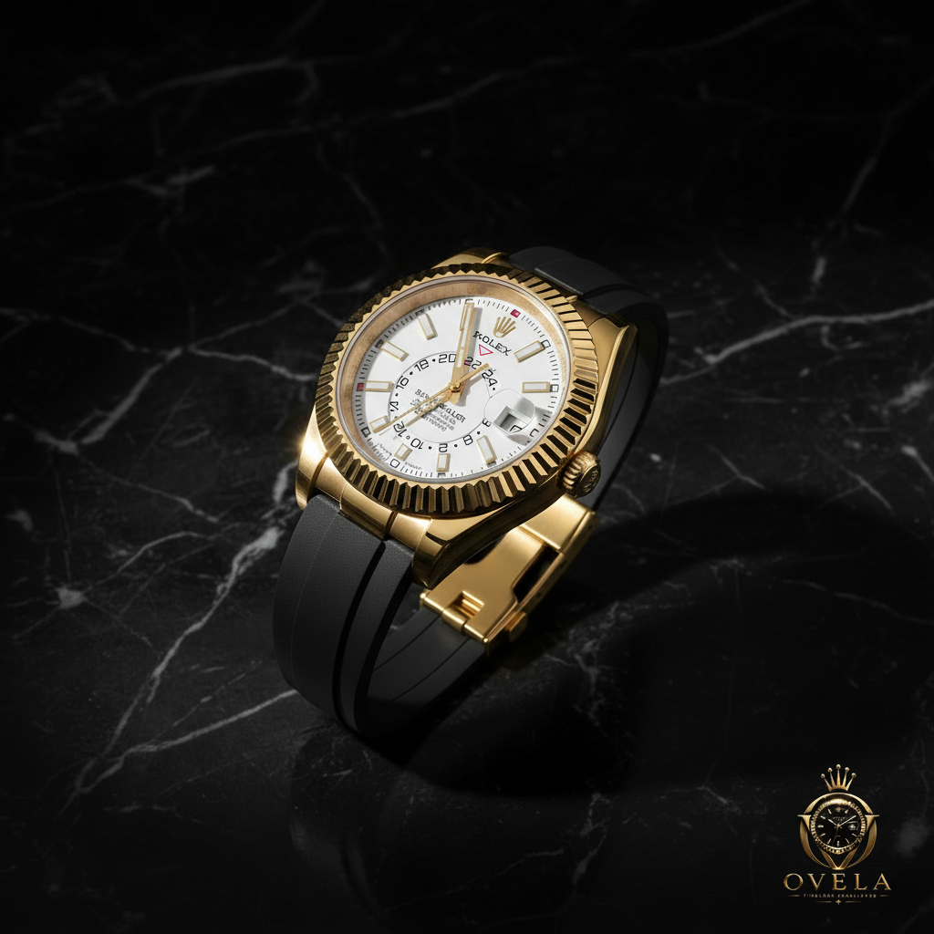 Rolex Sky-Dweller - Marbre noir avec logo OVELA