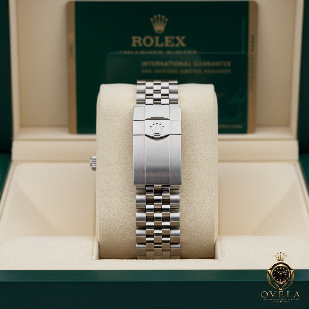 Rolex Datejust Wimbledon - Fermoir jubilee avec logo OVELA