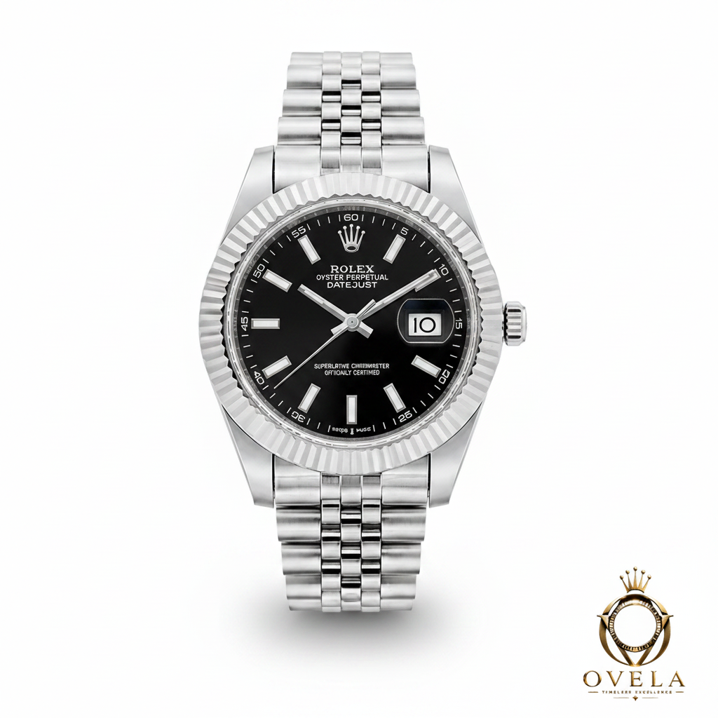 Rolex Datejust Acier – Cadran Noir Bracelet Jubilee