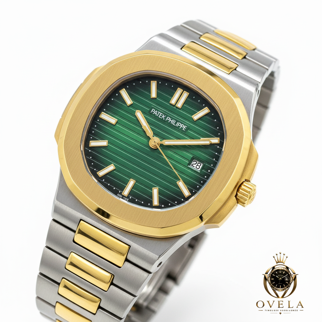 Patek Philippe Nautilus - Gros plan cadran vert
