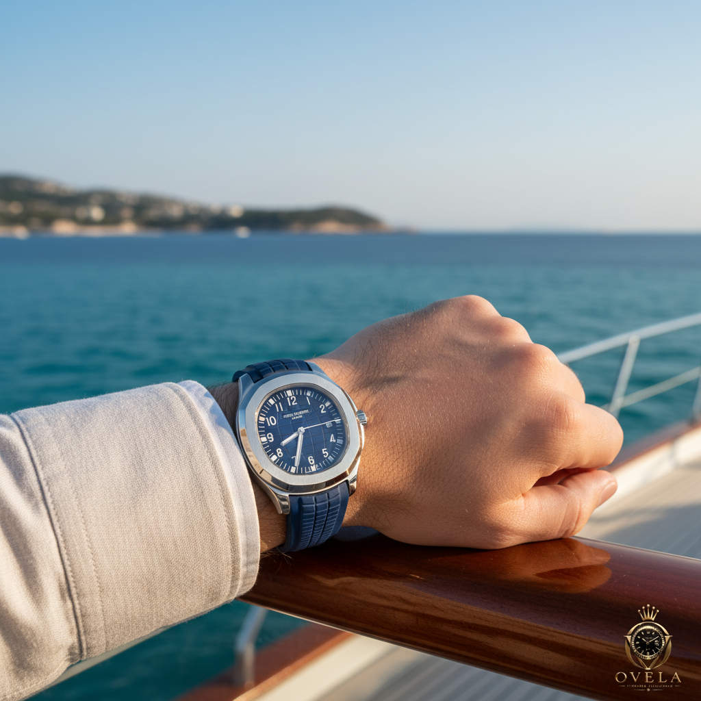 Patek Philippe Aquanaut - Au poignet lifestyle 1