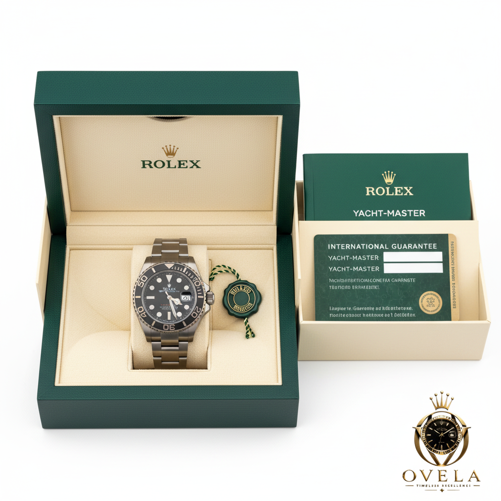 Rolex Yacht-Master Titanium - Boîte complète avec logo OVELA