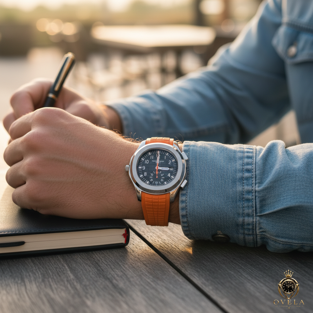 Patek Philippe Aquanaut Chrono - Au poignet lifestyle 2