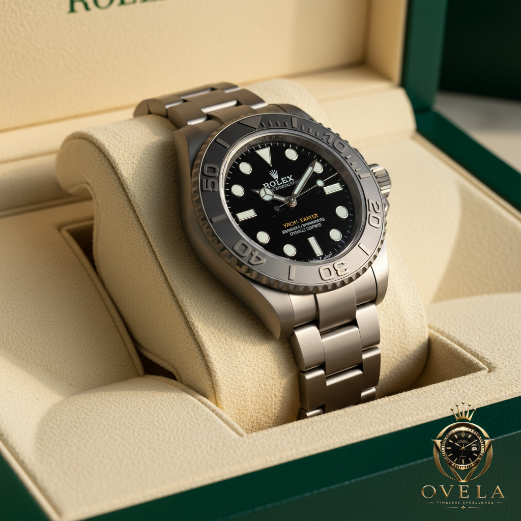 Rolex Yacht-Master Titanium - Boîte 3/4 avec logo OVELA