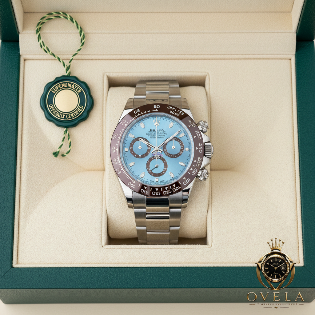 Rolex Daytona Platine - Boîte sceau avec logo OVELA