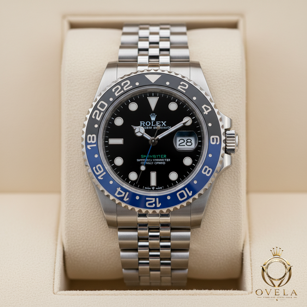 Rolex GMT Batman - Top-down avec logo OVELA