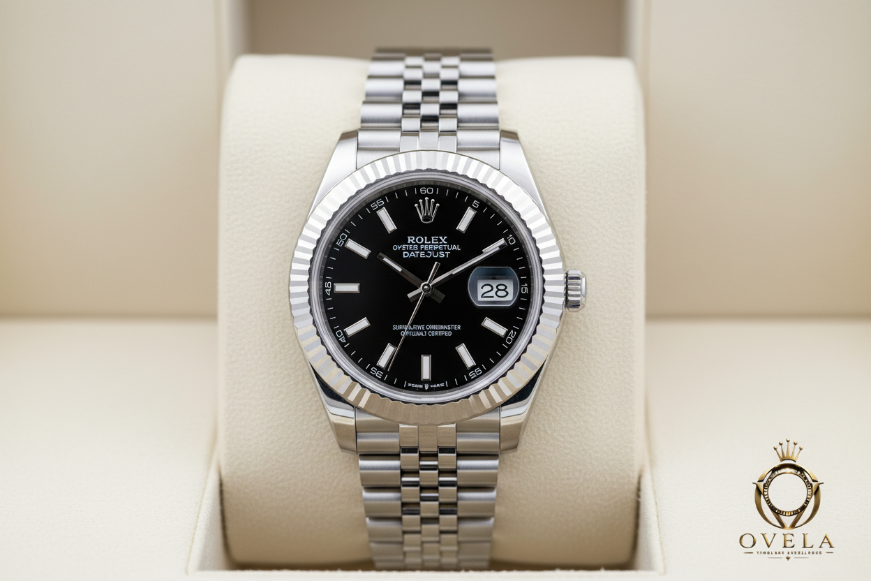 Rolex Datejust Acier – Cadran Noir Bracelet Jubilee