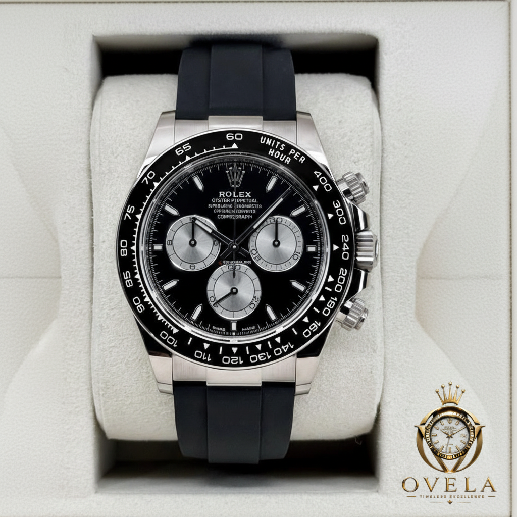 Rolex Daytona Or Blanc - Boîte Rolex avec logo OVELA