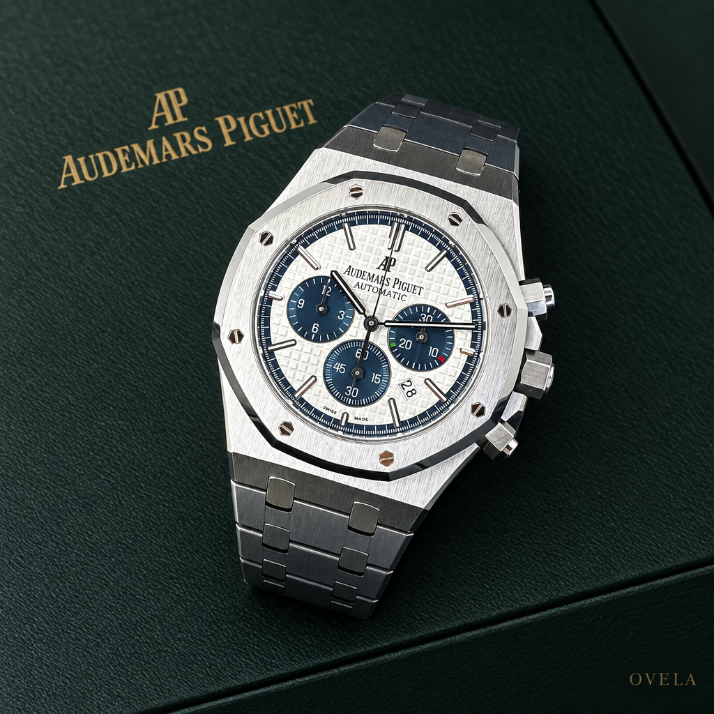 AP Royal Oak Chronographe Panda sur boîte AP verte