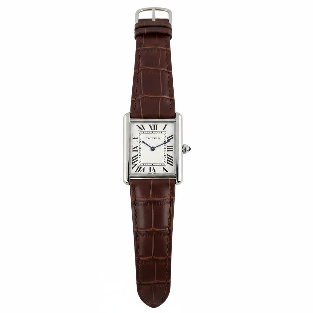 Cartier Tank Solo fond blanc