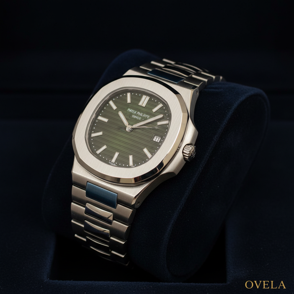 Patek Philippe Nautilus 5711 cadran vert lifestyle velvet