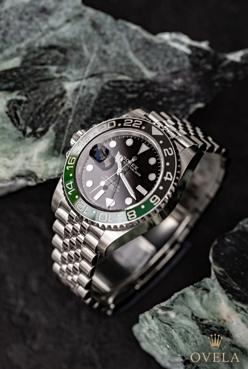 Montre sur pierres avec logo OVELA