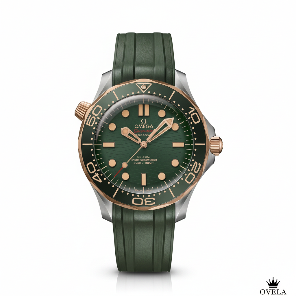 Omega Seamaster Vert Caoutchouc cover