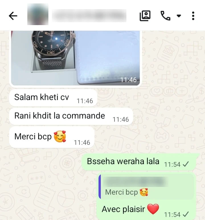 Avis client WhatsApp