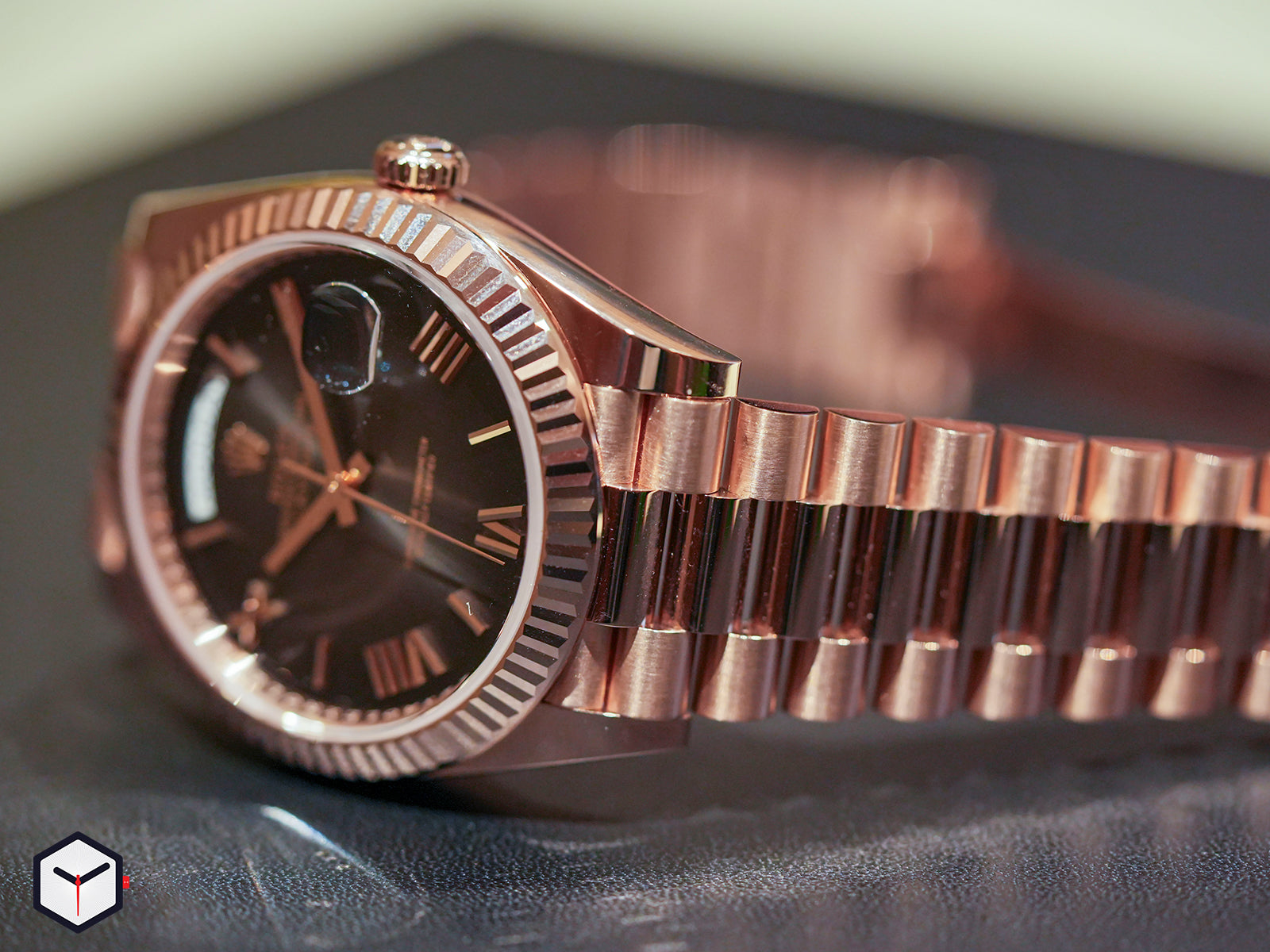 Rolex Day-Date – Rose Gold – Slate Ombre Dial