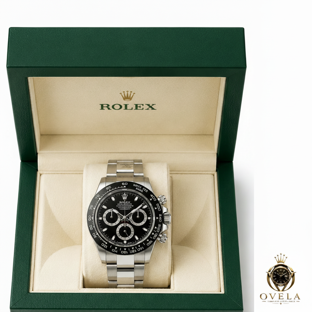 Rolex Daytona Acier Noir écrin + OVELA