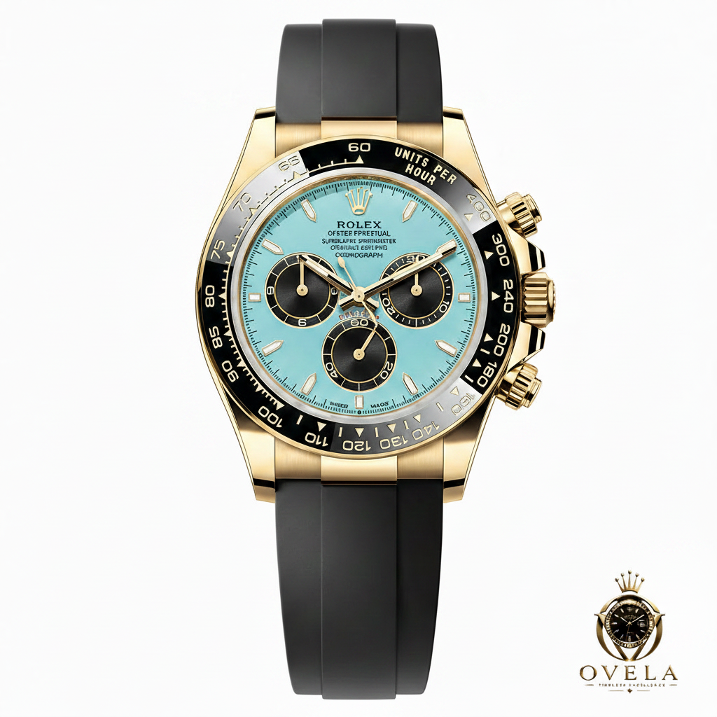 Rolex Daytona Tiffany - Fond Blanc Logo OVELA Or