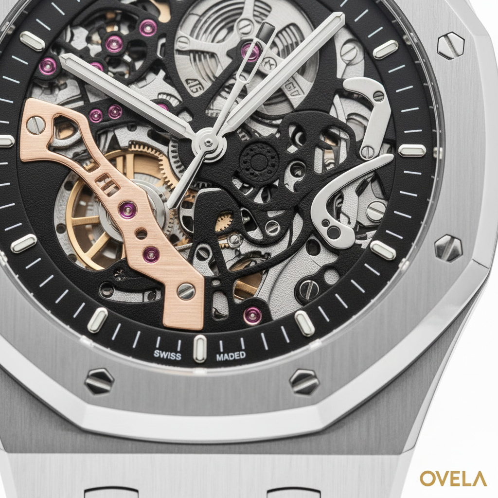 Royal Oak macro dial fond blanc