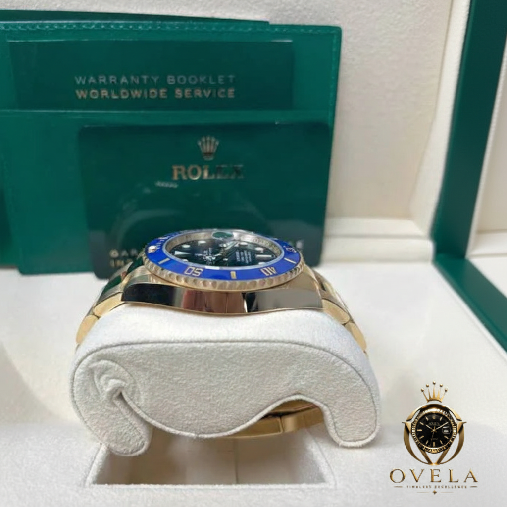 Submariner Or/Bleu - Profil boîte + OVELA