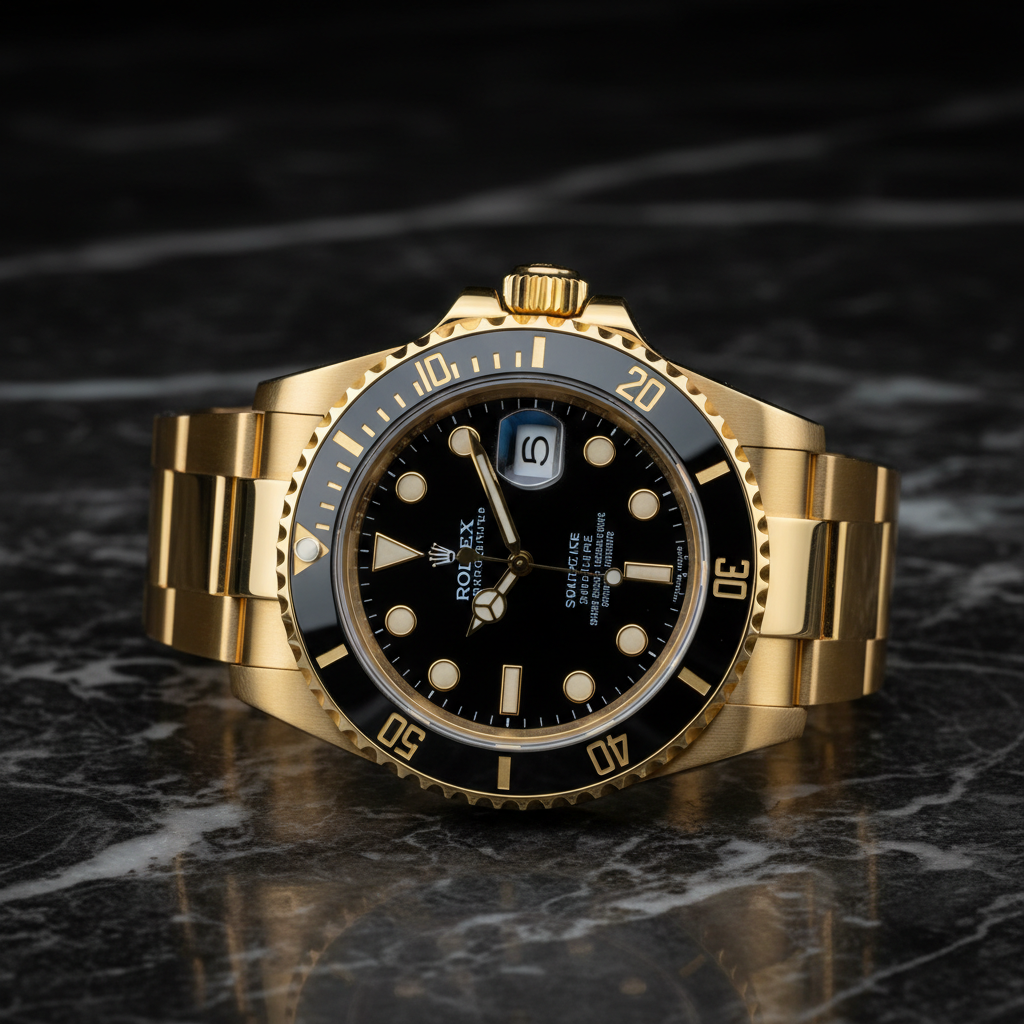 Submariner Or Jaune Noir marbre + OVELA